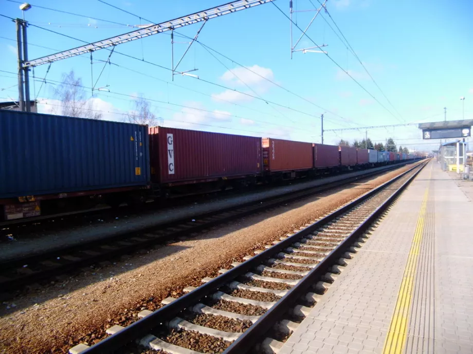 Vasúton szállít a Tesco Morvaországban