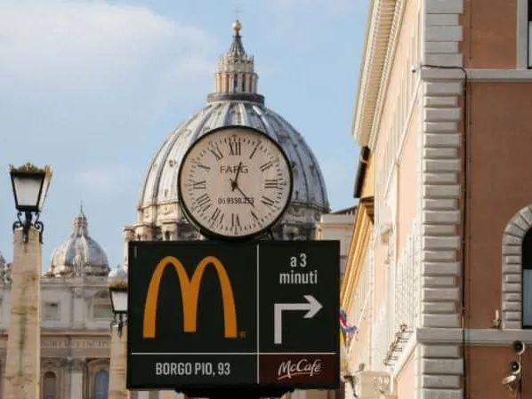 McDonald’s nyílt a Vatikán tőszomszédságában