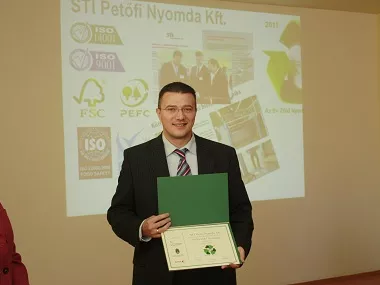 Az STI Petőfi az Év Zöld Nyomdája