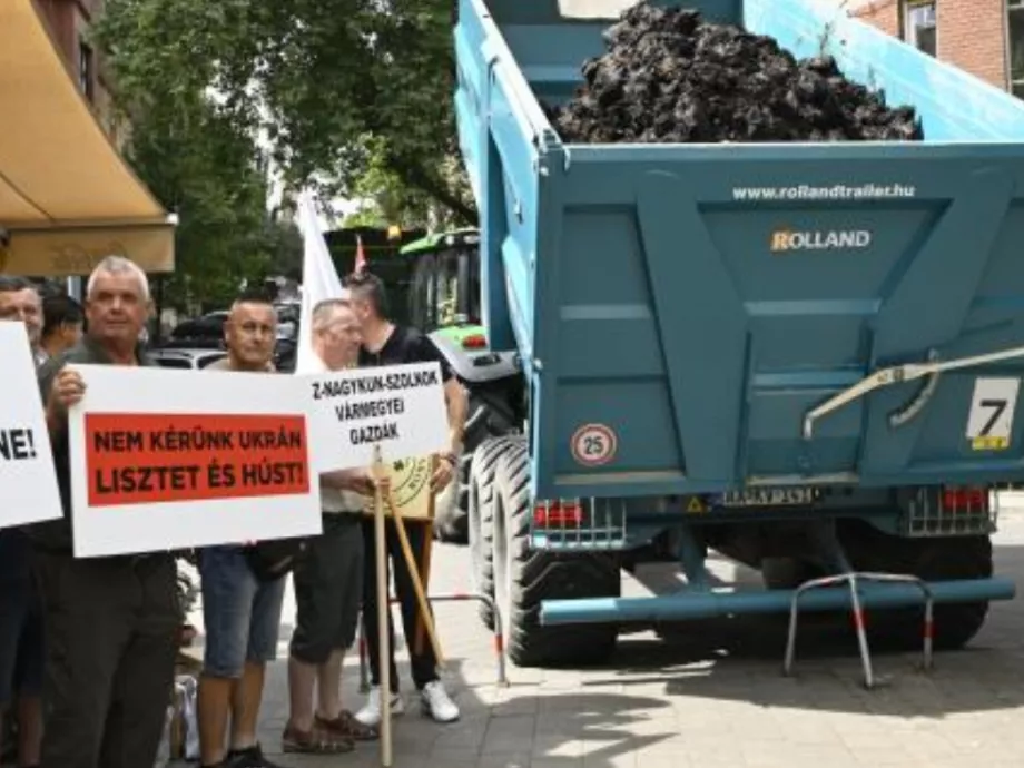Magyar gazdák is demonstráltak Brüsszelben és Budapesten